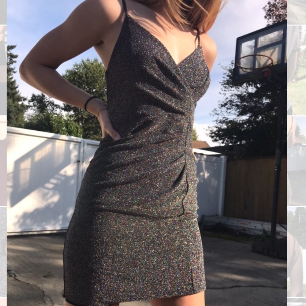 Sparkly mini party dress